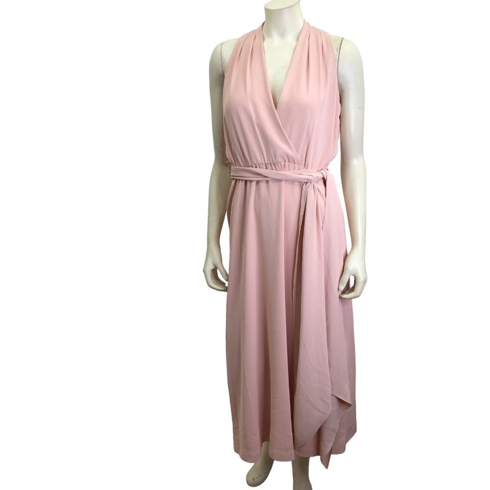 $175 LAUREN Ralph Lauren Georgette Halter Dress size 6 New with tag - Picture 7 of 15